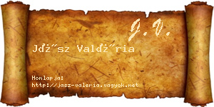 Jász Valéria névjegykártya